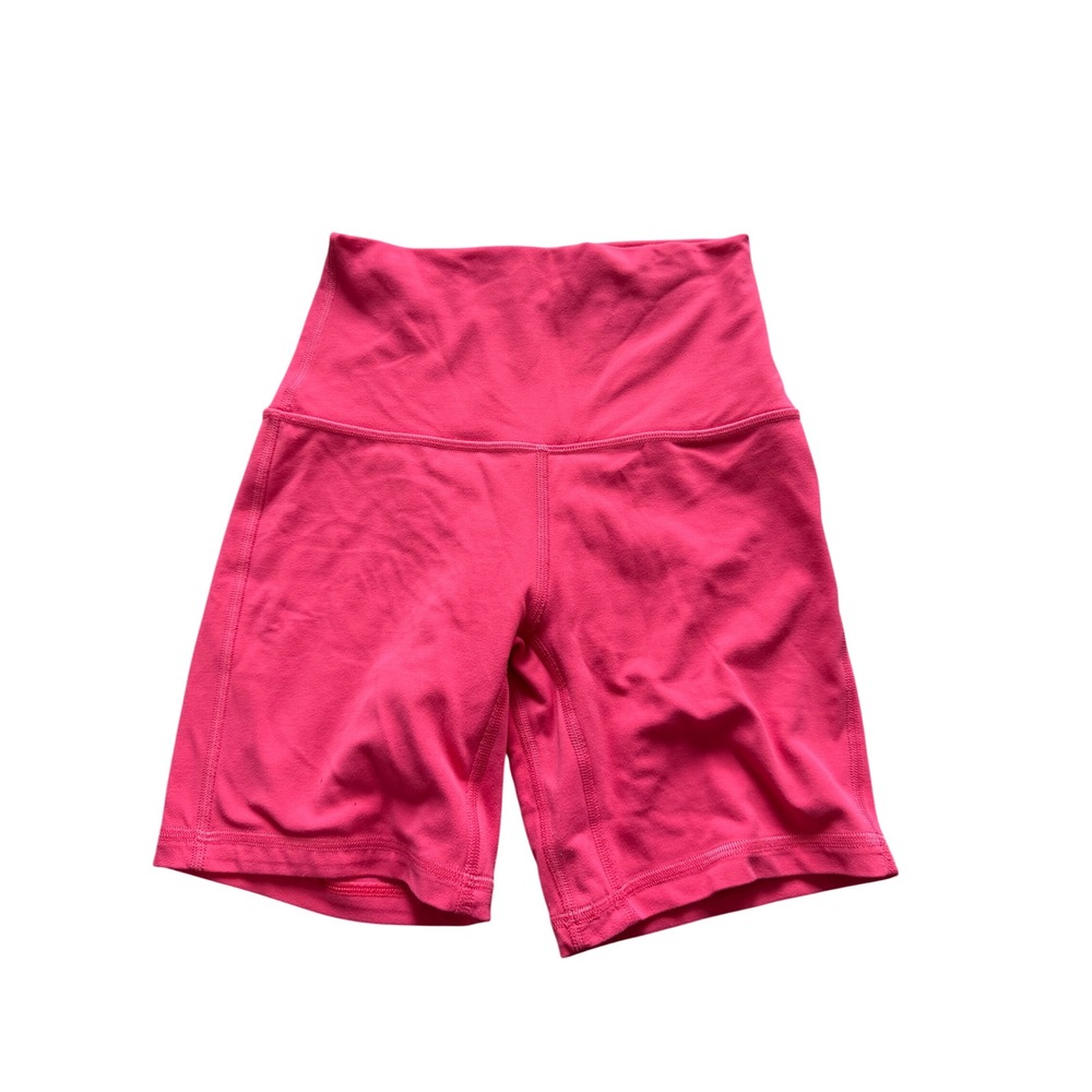 Lululemon Align High-Rise Short 6" Sonic Pink Women Size 2 Biker Shorts Nulu